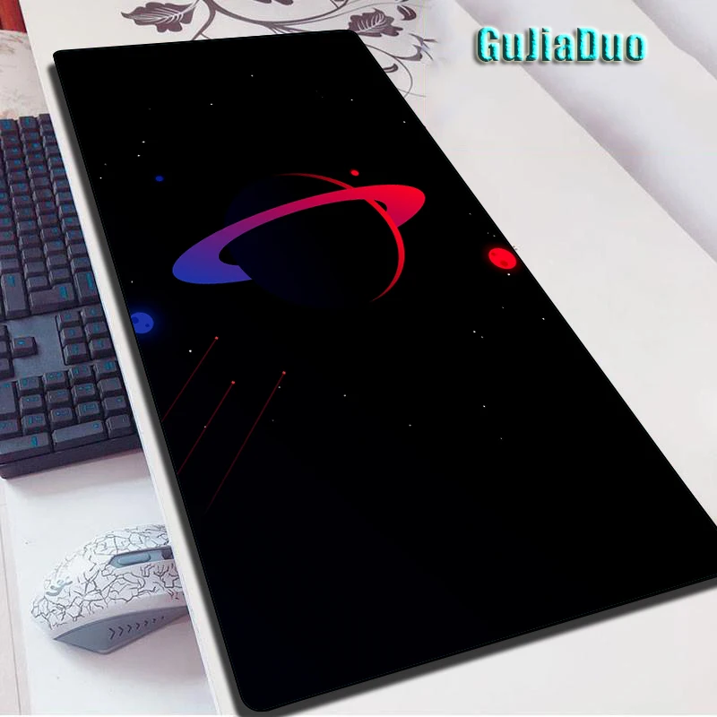 400x900mm Extra Large Space Planet Mouse Pad Gamer Laptop Desk Mat XXL Edgelock Art Mousepad Gaming Accessories Gamer Table Pad