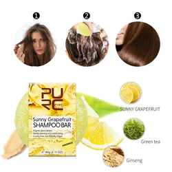 New Sunny Grapefruit hair Shampoo gentle cleaning and moisturizing Organic plant extract hair shampoo Soap 11.11