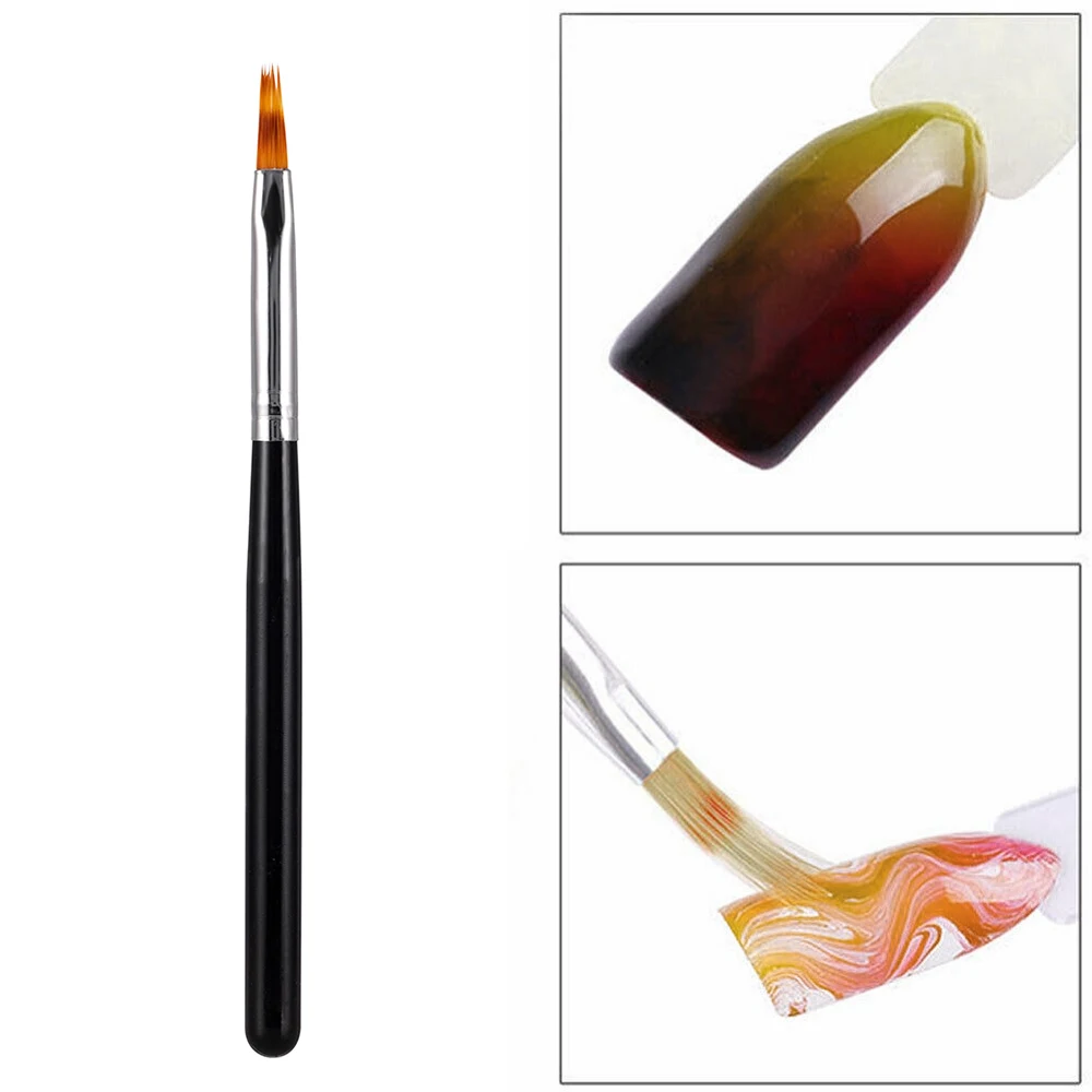 UV Gel Gradient Ombre Painting Pen Drawing Brush Wooden Handle Nail Art Tool Nail Instruments Manicure Professionnel Tool