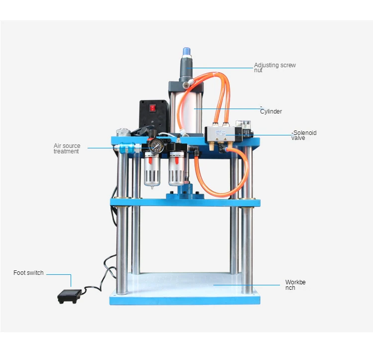 Punzonatrice pneumatica piccola pressa pneumatica a quattro colonne a tre piastre pressa pneumatica a doppia colonna rivetto pressa pneumatica