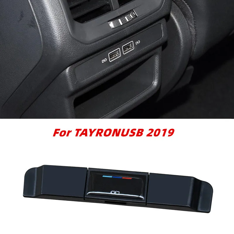 For Volkswagen VW T-cross Teramont Bora TACQUA SAGITAR Passat TAYRON T-ROC Accessories USB Charging Port Cover Dust-proof Frame