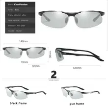 Men's Photochromic Polarized Driving Sunglasses #4