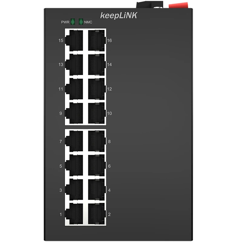 Industrial Managed PoE Switch 16-Port Gigabit RJ45 IP40 DIN-RAIL