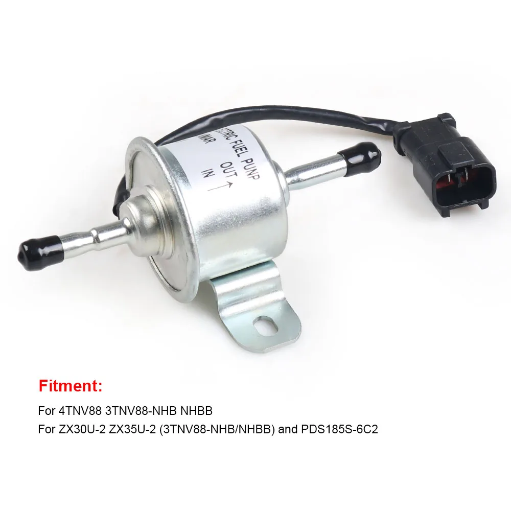 129612-52100 New Fuel Feed Pump for Yanmar 4TNV88 3TNV88 4TNV84 Mini Excavator 12961252100