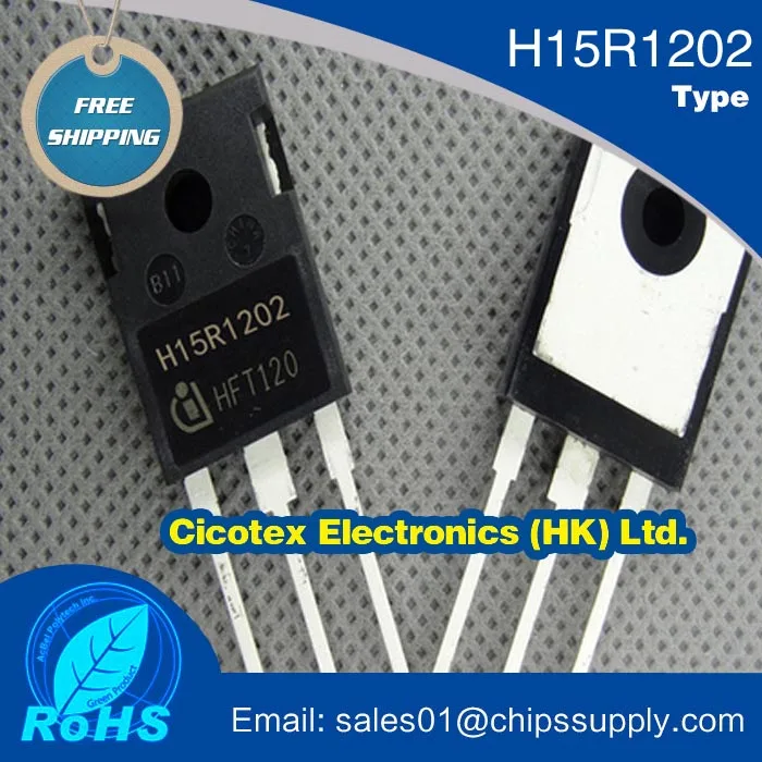 

Electronic components Igbt H15R1202 15a 1200v electromagnetic furnace igbt tube