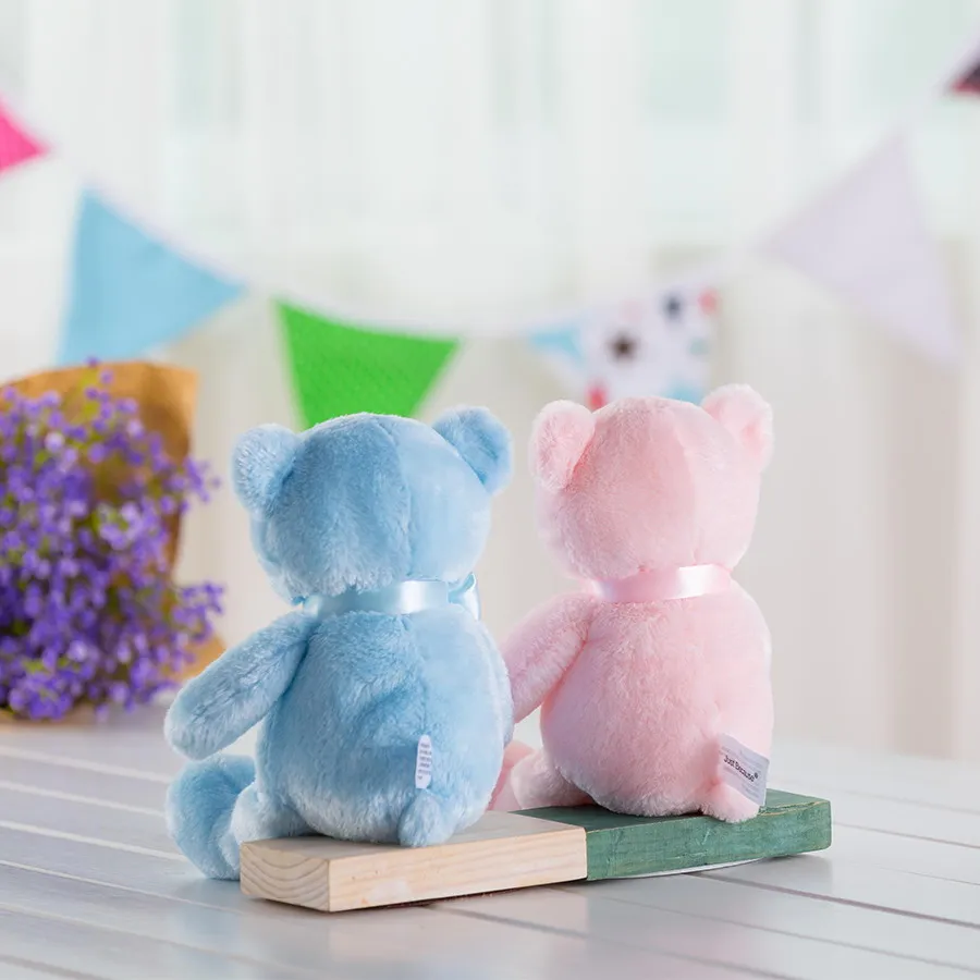 Kawaii Peluches Just Because My 1st Teddy Pink / Blue Bear, 12