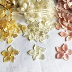 5pcs / bag natural mother-of-pearl ladies petal side hole beads jewelry making DIY hair clip bracelet earrings accessories