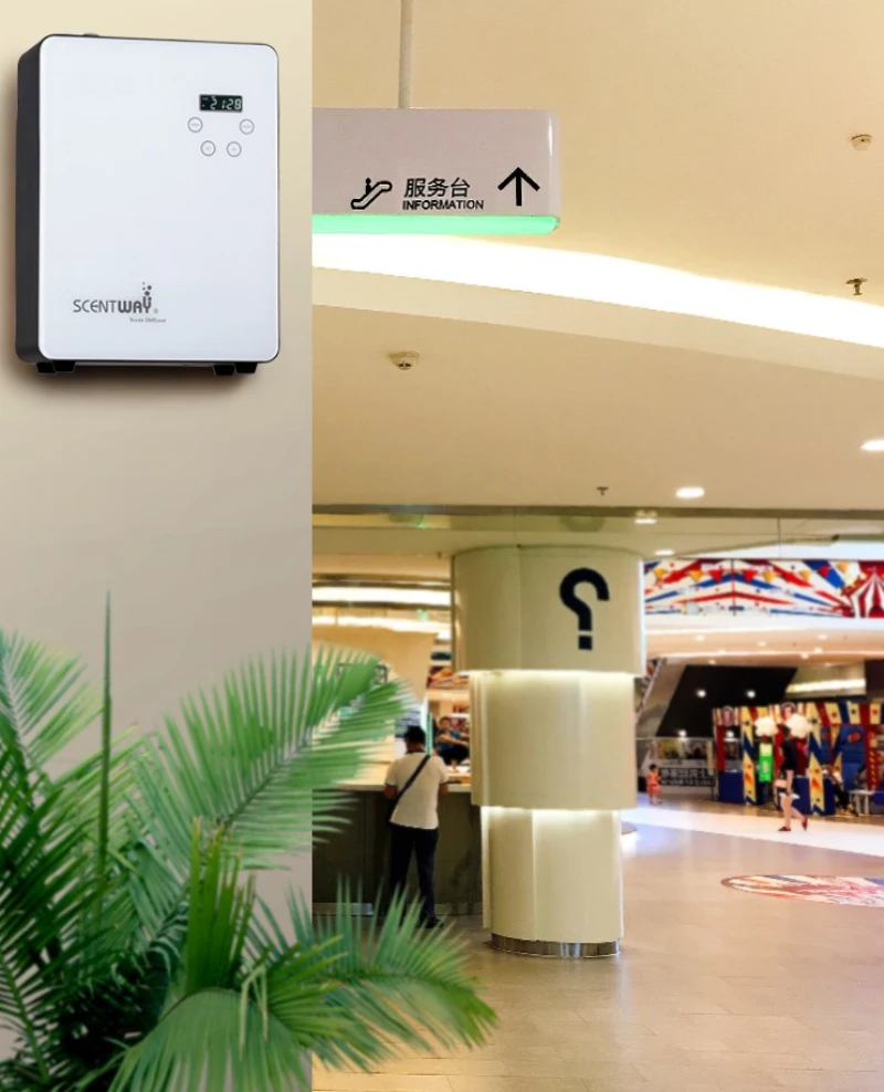 Difusor de Aroma perfume en el vestíbulo del Hotel difusor de climatización máquina de SCENTWAY marca