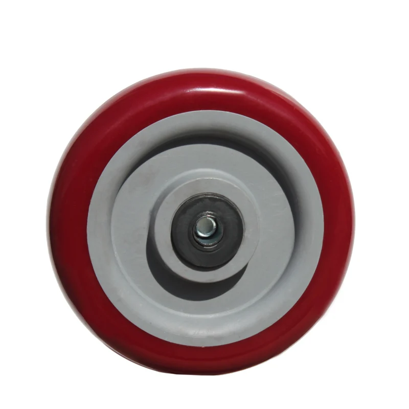 3/4/5 Inch Polyurethane Caster Bearing Directional Muted Industrial Small Carts Medical Bed Trailer Wheel