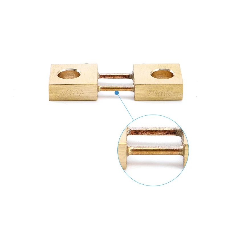 1 pz FL-19B Shunt 100A 75mV saldatrice ottone resistore DC Shunt per misuratore di pannello analogico corrente