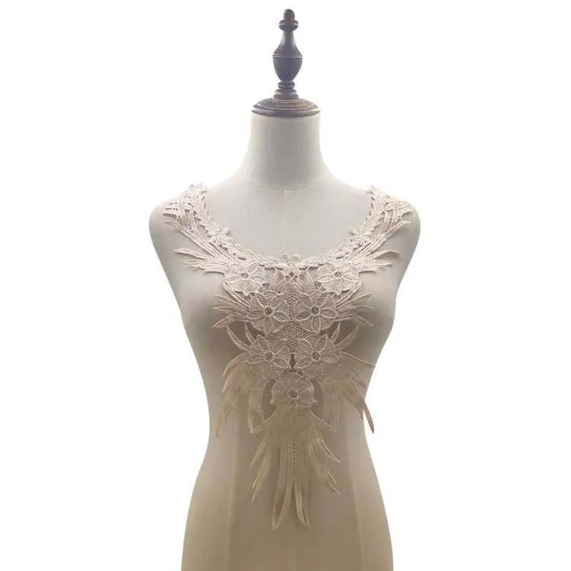 

5 шт., вышивка, цветок, кружевной воротник, вышивка, сделай сам, водорастворимая аппликация, тканевое украшение, аксессуары для одежды