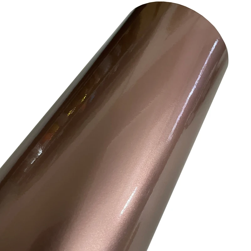 Candy Glanz Metallic Rose Gold Auto Auto Motorrad Fahrzeug Aufkleber Aufkleber Vinyl Wrap Air Release Selbstklebende