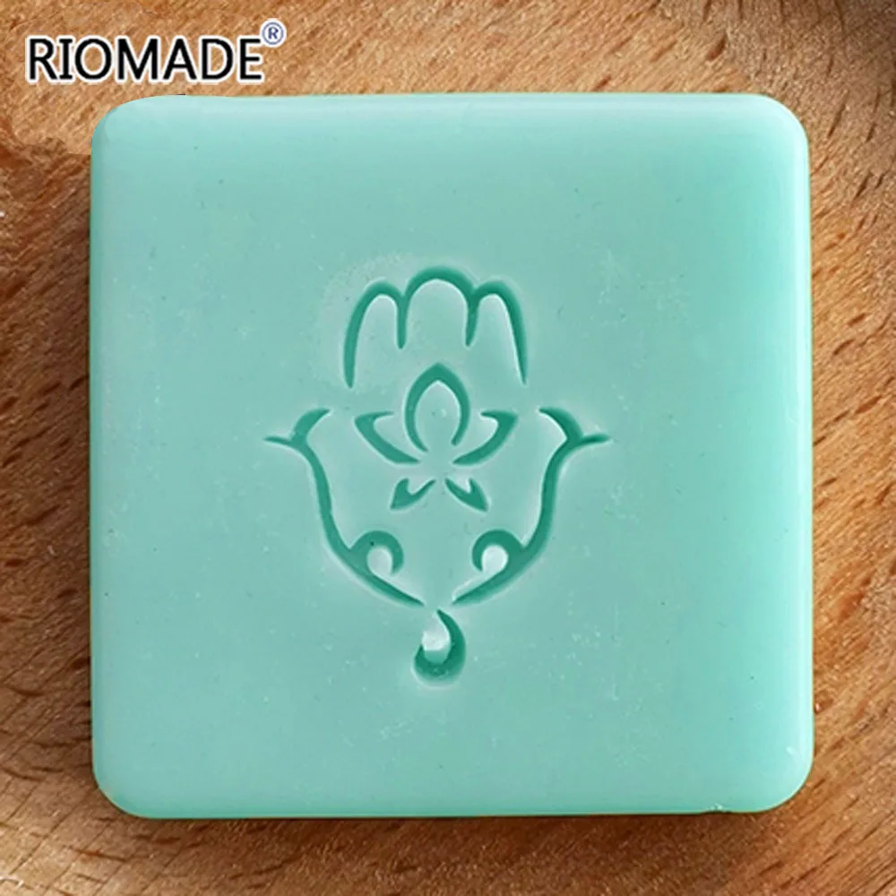 Hamsa Series Soap Stamp Acrylic Handmade Seal Organic Natural With Handle Chapters For DIY Soap Making