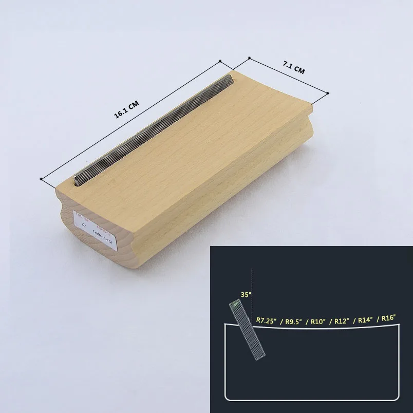 Fret Beveling File / Fret Bevel File /  Fret End Beveling-Flushing File  ( 35/90 Degree )