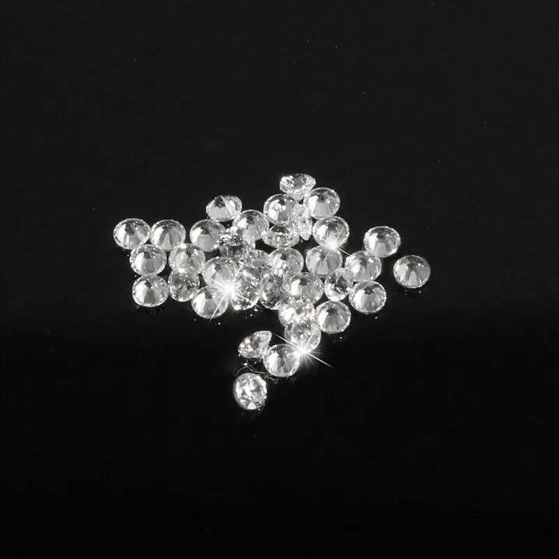 100/500pcs/2mm 3A rotondo brillante taglio sciolto bianco Cubic Zirconia pietre gemme CZ per gioielli