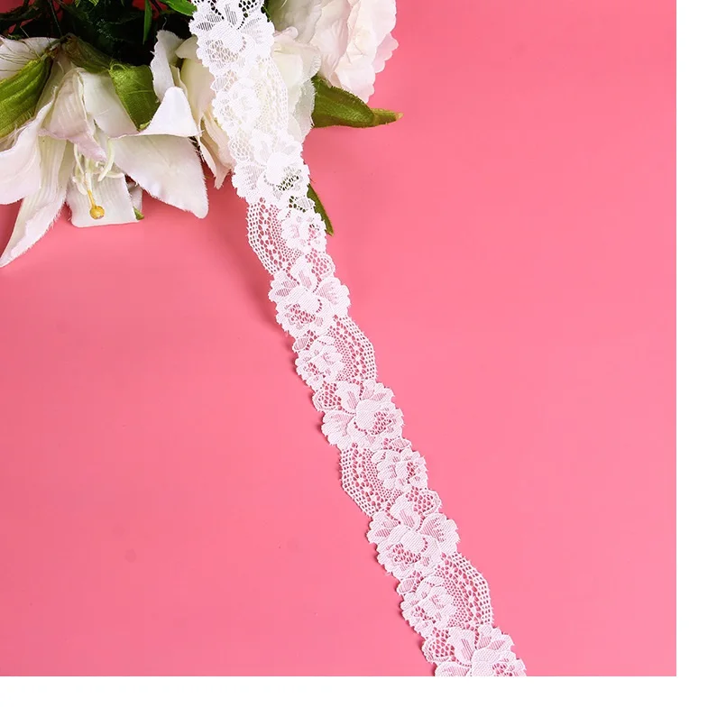 3 Yards 4CM lace fabric DIY headdress curtain accessories accessories skirt wedding dress stretch lace