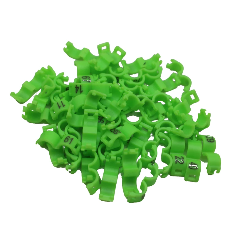 100Pcs Inner 2.7mm 3mm 4mm 4.5mm 5mm Bird Dove Pigeon Parrot Leg Rings Small Birds Foot Rings Bird Clip Ring