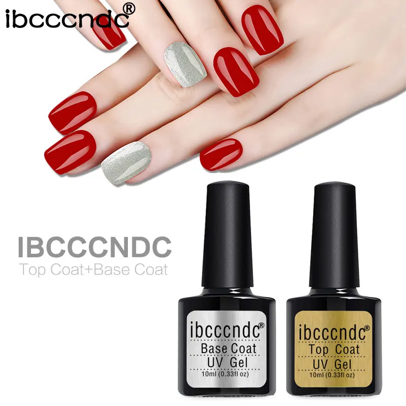 ยาวนาน10Ml UV Top Coat Base Coat UV Gel Primer เล็บ Lacquer Soak-Off เล็บ