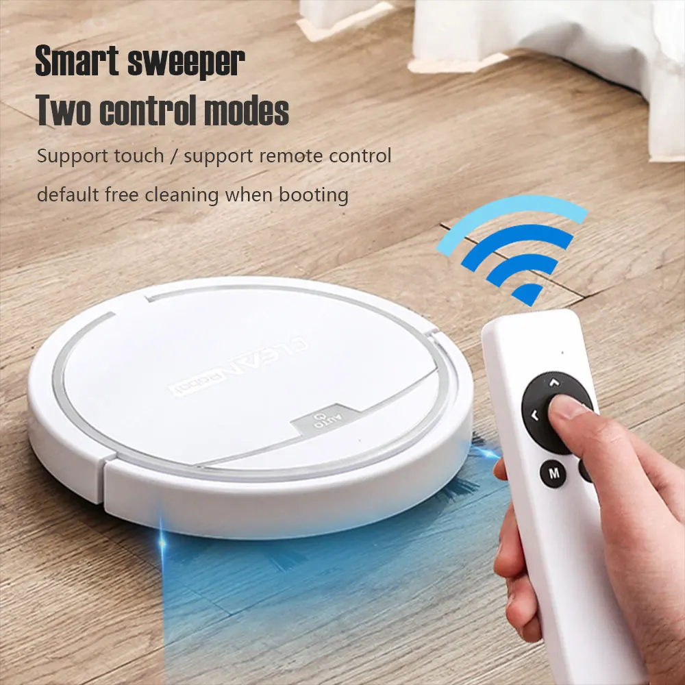 Professional Intelligent Home Rechargeable Electric Automatic Smart Wireless Cordless Robot Vacuum Cleaner Sweep Drag Suction