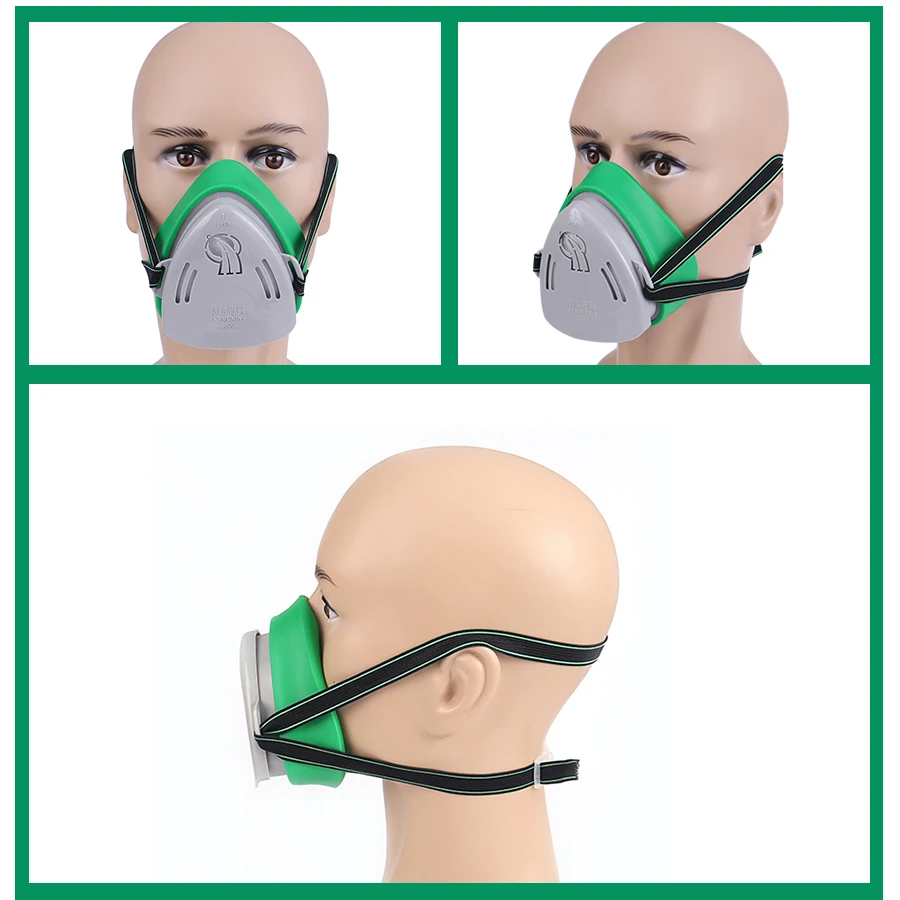 Dust Mask Half Face Work Protection Filter Cotton Dust-Proof Spray Paint Laboratory Respirator PM2.5 Daily Haze Against