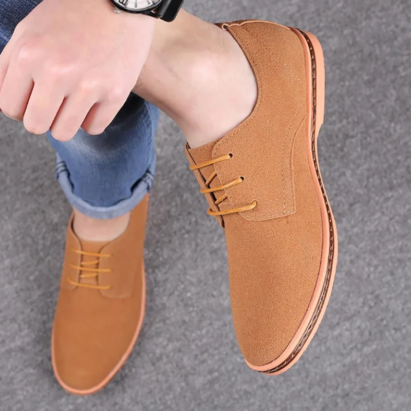 Pig Suede Business Shoes Men 2023 Elegant New Arrival Large Size38-48 Formal Shoes Man Spring Shoe