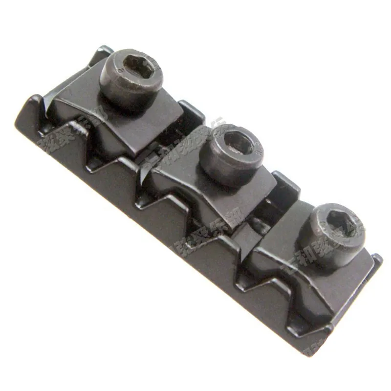 3 Stück schwarze Saitenspanner für E-Gitarre, für Tremolo-Brücke, Länge 42 mm, Zubehörteile für Musikinstrumente – Detail 3