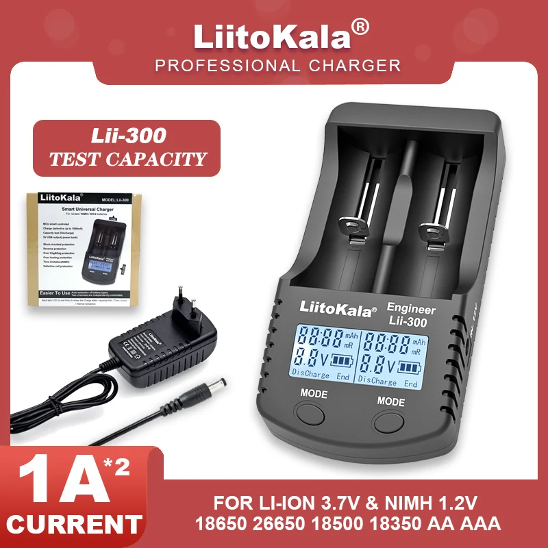 Liitokala Lii-500 Lii-500S Lii-PD4 Lii-300 18650 3.7V 26650 21700 16340 18350 14500 akumulator AA ładowarka