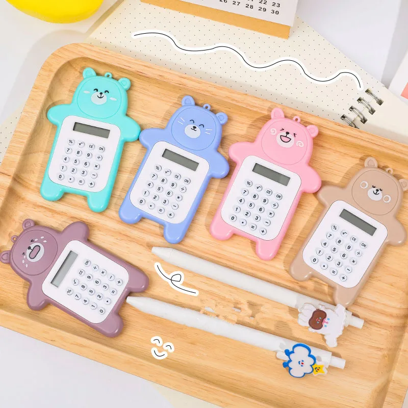 Cartoon Pocket Mini Rekenmachine Handheld Pocket Studenten Rekenmachine Carry Extra 'S Kawaii Calculadoras School Kantoor Rekenmachine