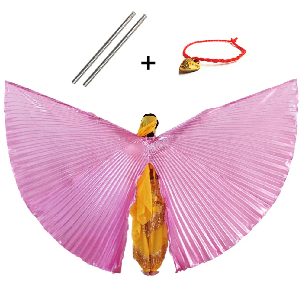 Bauchtanz Flügel Isis Flügel Bauchtanz Zubehör Bollywood Orientalische Ägyptische Stöcke Kostüm Erwachsene Kinder Kinder Frauen Gold – Detail 8