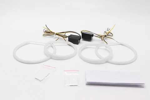 Комплект Для Переоборудования Фар BMW E83 X3 2003-2010 SMD Angel Eyes LED С Белыми И Желтыми ДХО, Автомобильные Аксессуары