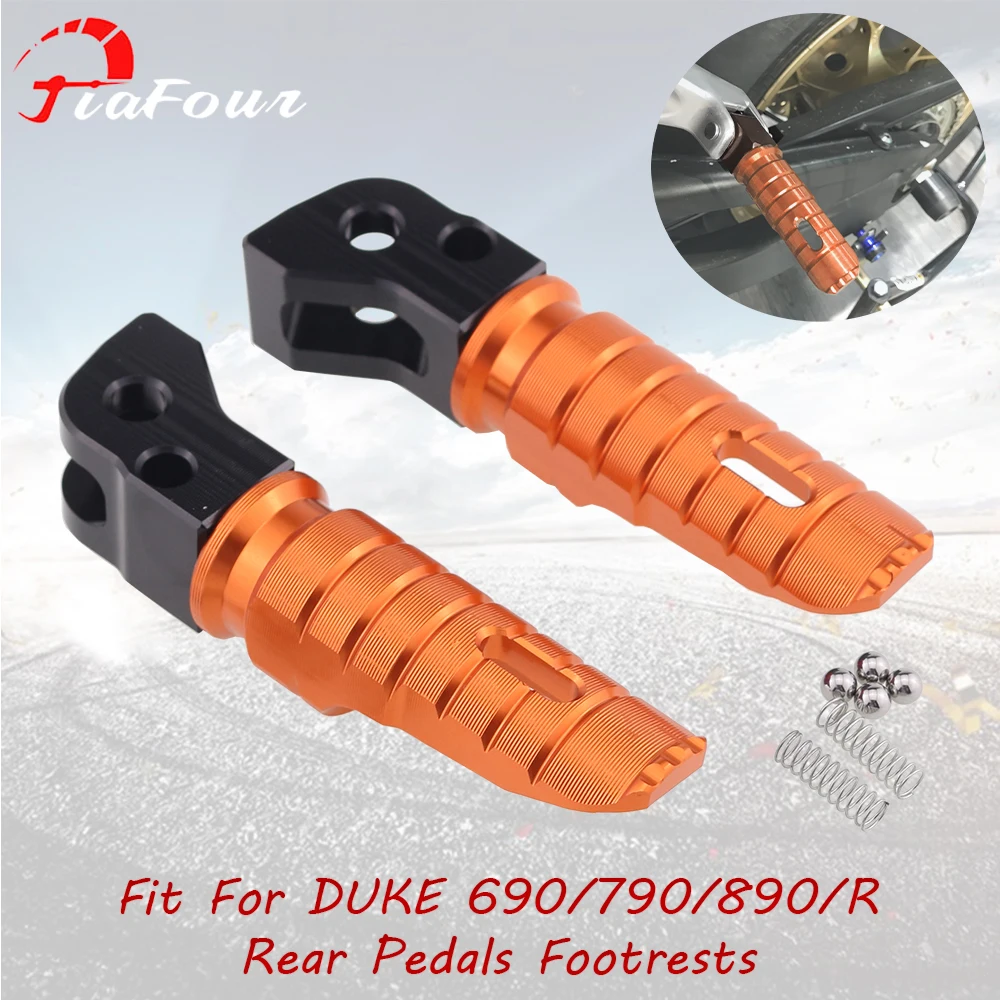 

Fit 890 DUKE duke R 2021 For For 690 DUKE R 12-17 790 DUKE R 18-21 Footrests Footpegs Foot Rests Pegs Rear Pedals Set Parts