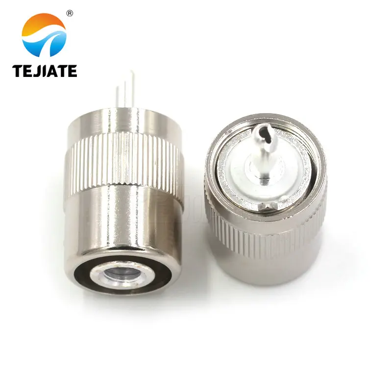 1PCS Tuner Connector UHF Male Header UHFJ-1.5-3-5-7 RG6/8/58/142/316 Opening Type Adapter Inner Hole