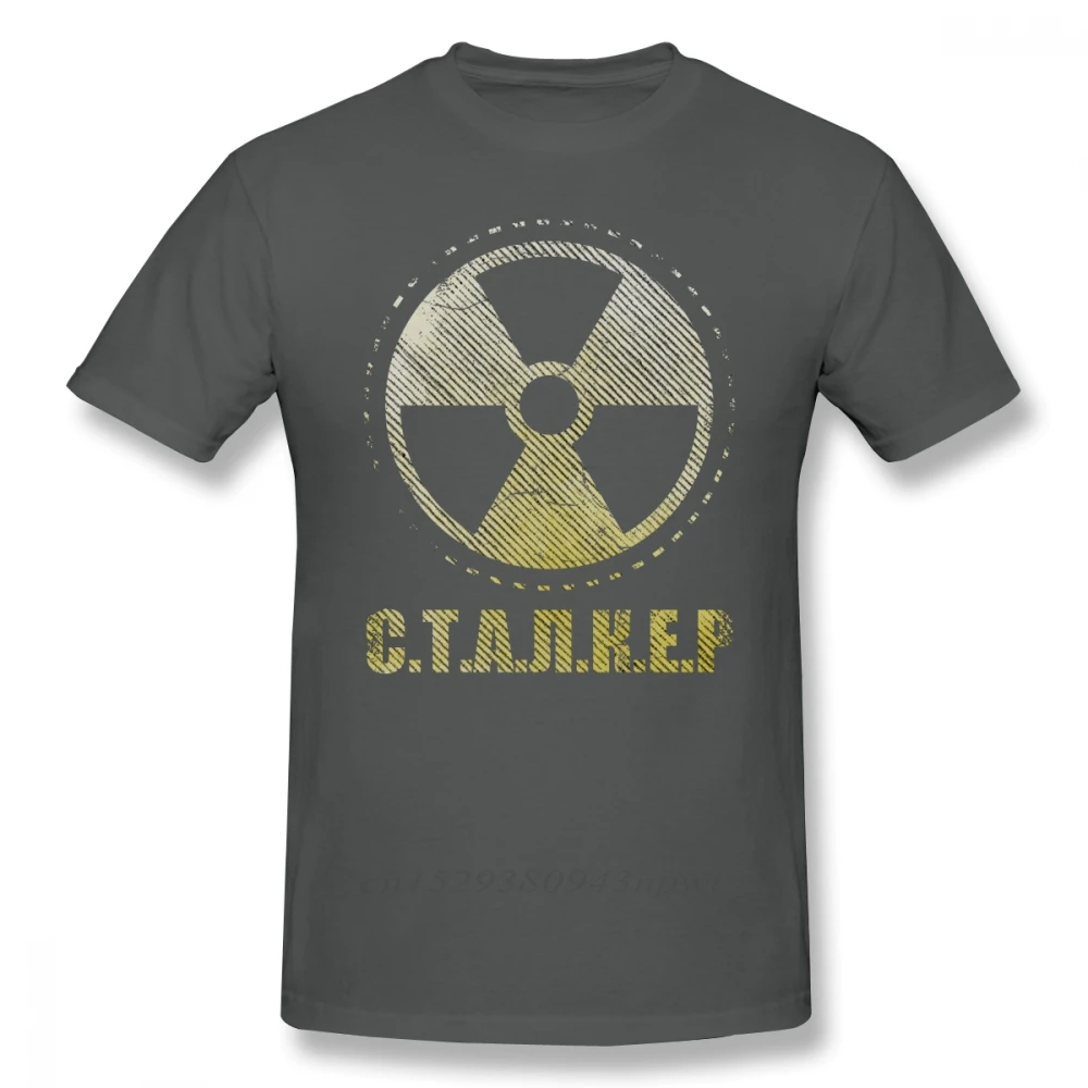 Stalker Game T Shirt Loner Faction Patch T-Shirt Printed Casual Tee Shirt Mens Cute Cotton Short Sleeves Tshirt