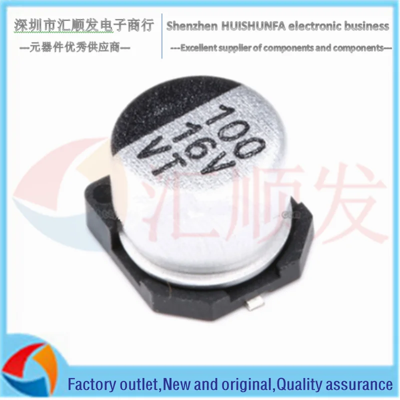 10 Chiếc!!!!!!!!! Chất Lượng Cao SMD Nhôm Điện Phân Tụ Hóa 16V 100UF Tập 6.3*5.4MM SMD SMD Điện Phân