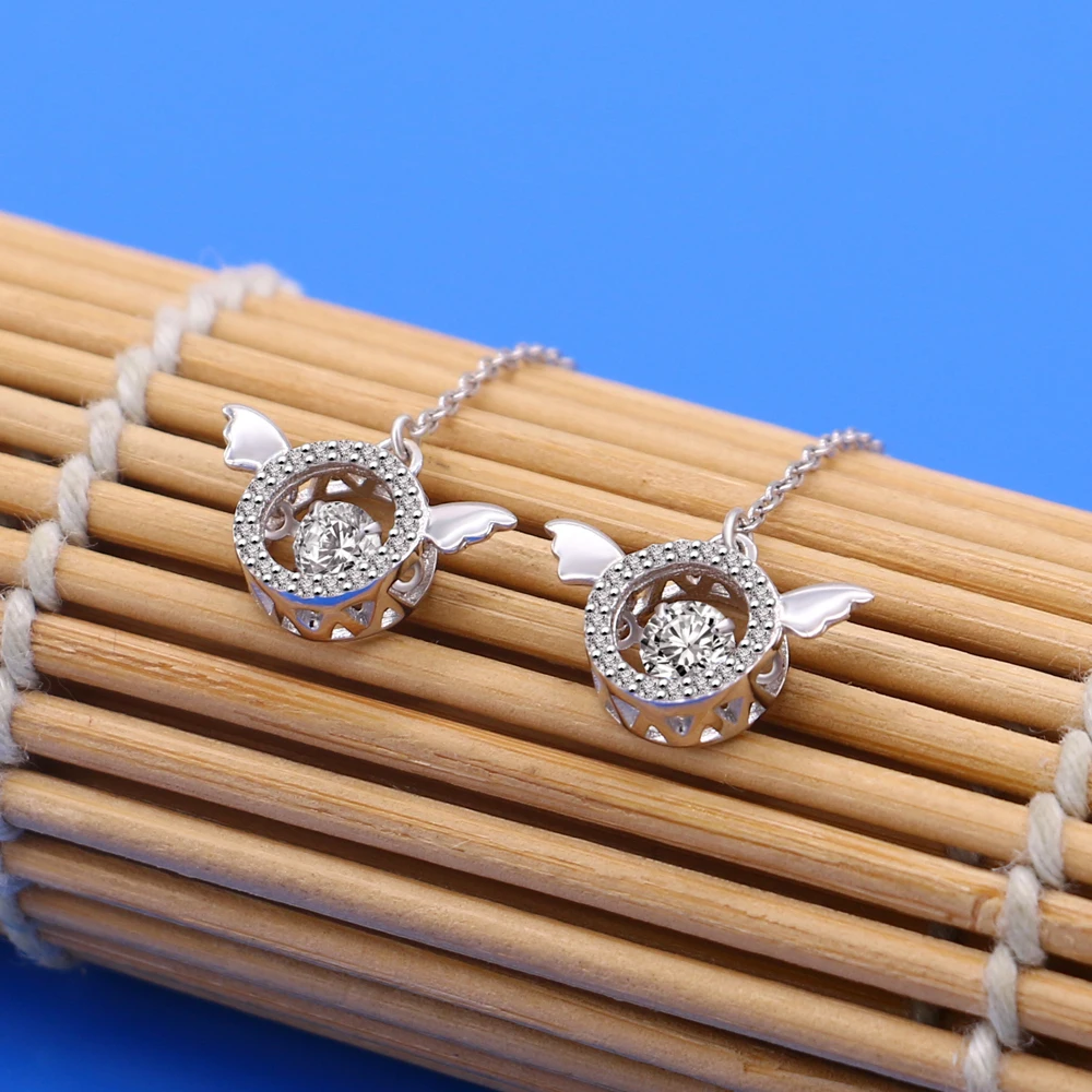 

Luxury 925 Silver Angel Wing Drop Earrings for Women Girls Heaven Inspired Hoop Jewelry Gift Authentic Silver Accessory