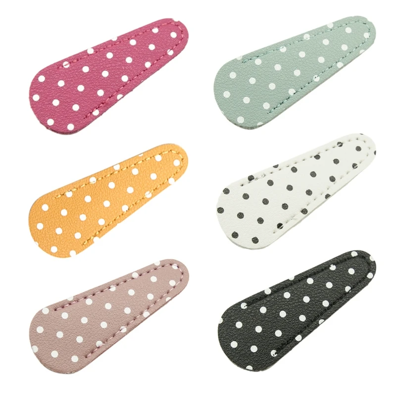 2024 Safety Scissors Protective Cover Polka Dot Embroidery Scissors Sheath Cover Sewing Scissor Sheath Protective Storage Bag