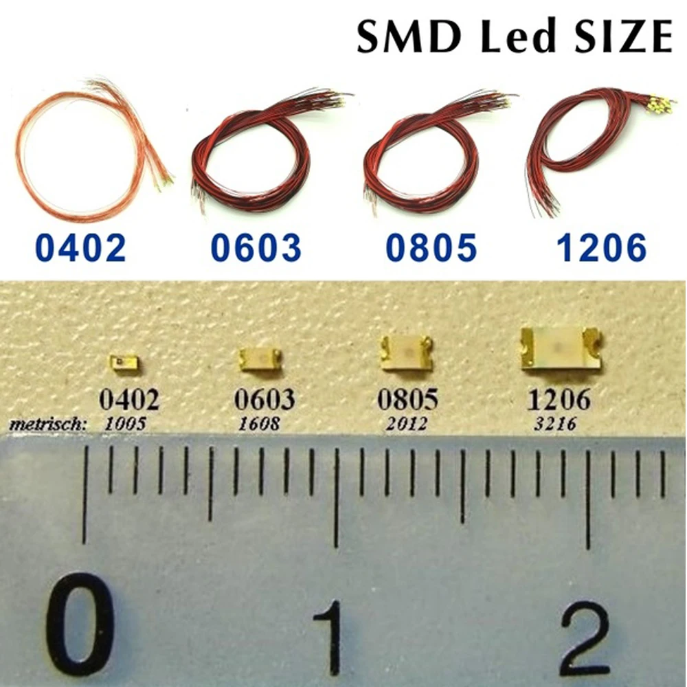 20pcs SMD Led Model lighting Toys Train HO N Scale Model Trains Pre-soldered Micro Litz Wired LED Leads Light Layout for Diorama - Image 3