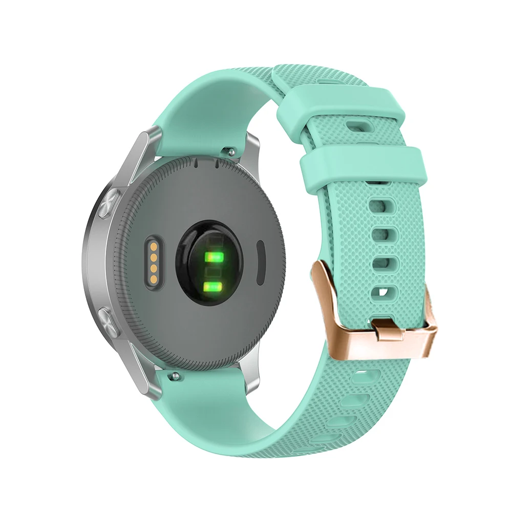 Rose Gold Buckle Silicone Watchband for Garmin