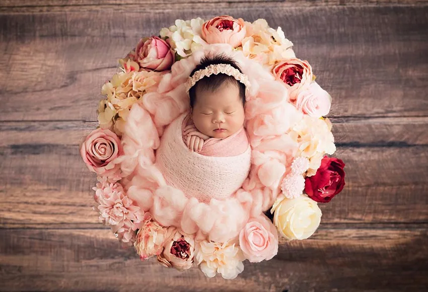 Mehofond ไม้กระดานฉากหลังแรกเกิดพื้นหลังภาพพื้นไม้ฉากถ่ายรูปทารกแรกเกิดอุปกรณ์ตกแต่งวันเกิด