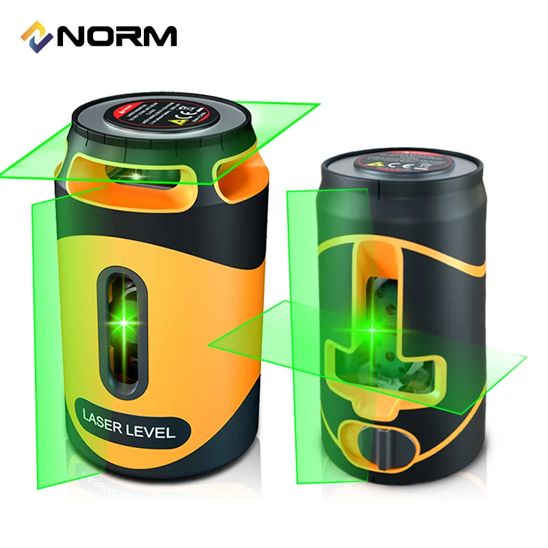 Norm-linhas Verdes Nível Laser Base Magnética li Bateria L-stand Linhas Linhas Pode Ser Usado com Receptor