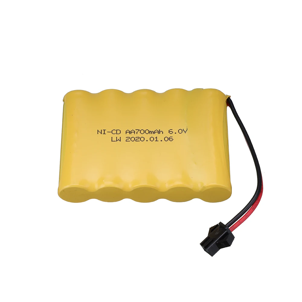 6V 700mAh NI-CD battery and charer set for Remote Control Toys car Tanks trucks excavator toys upgrade 6V AA NICD battery Pack