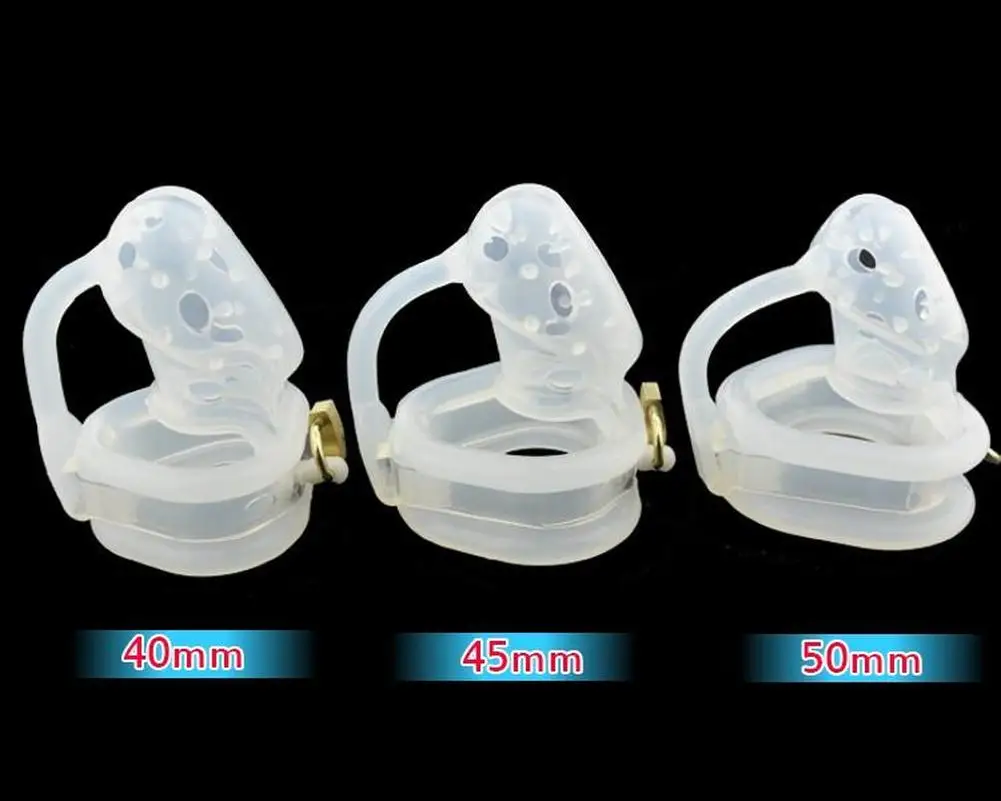 4 Colors Soft Silicone Chastity Device Birdlocked Pico Massage Spikes Small Cock Cage For Men Chastity Belt Bdsm Sex Toys