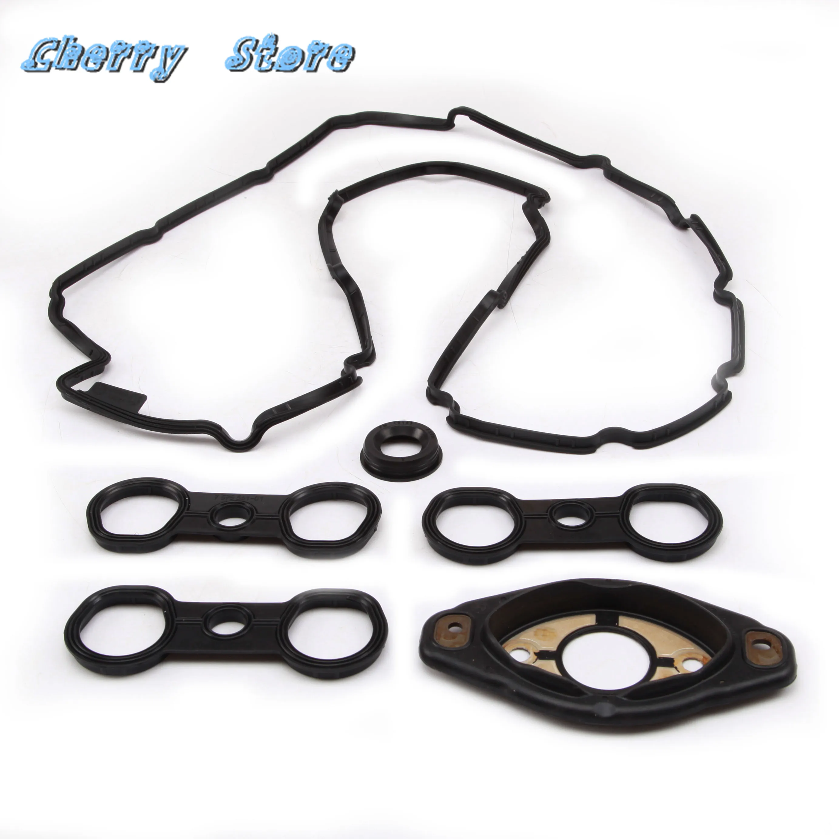 

11 12 7 582 245 Valve Cover Gasket Set Genuine For BMW 128i 328i 528i xDrive 528xi X3 3.0si Z4 3.0i 11127559699 11127552280