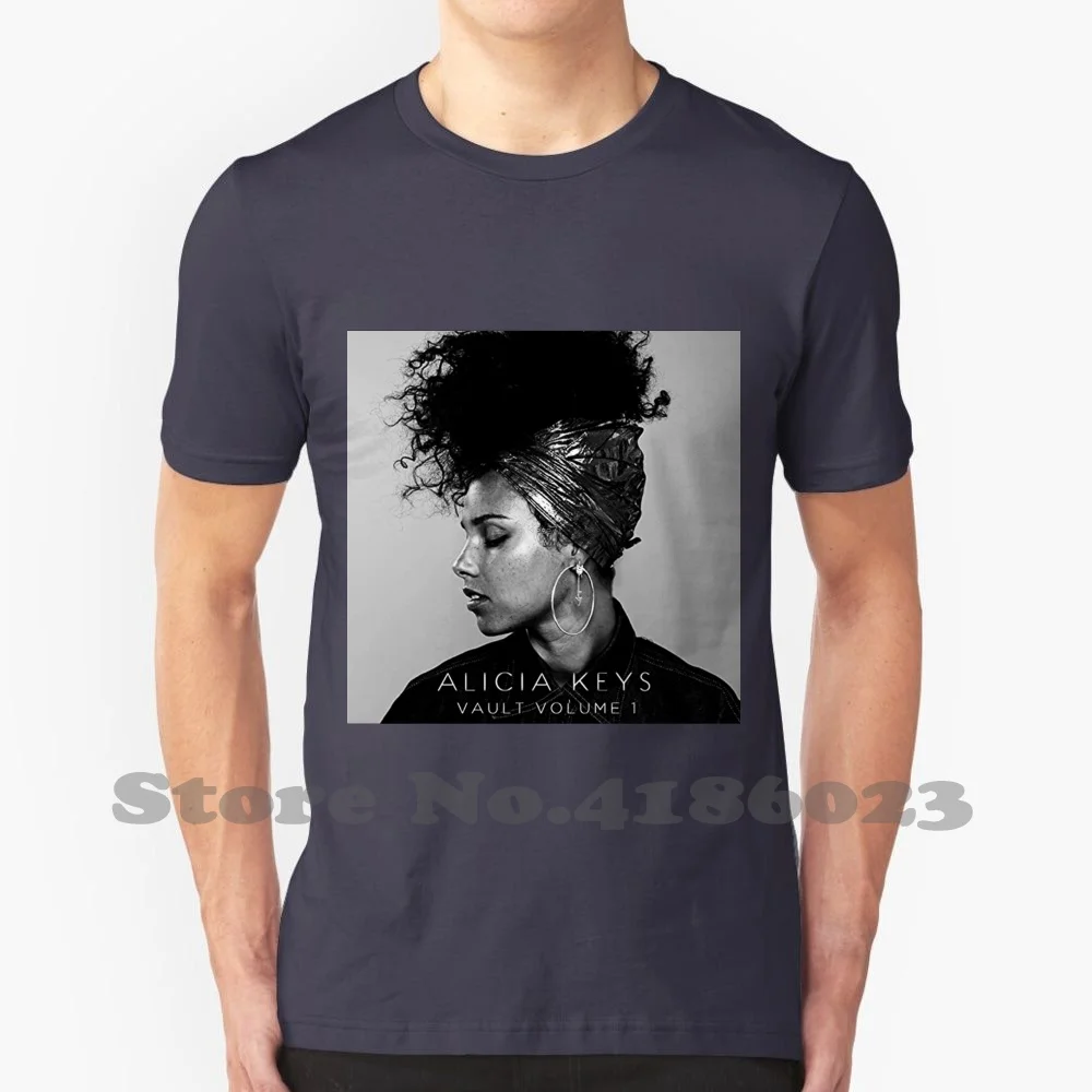 Beauty Musician Women Alicia Keys 08 Volume 99Art 100% Cotton T-Shirt Beauty Musician Women Alicia Keys 08 Volume 99Art