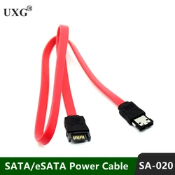 The best quality 40cm PS3 hard drive SATA 7P male-esata ESATA 7P female extender extension cable 0.4m