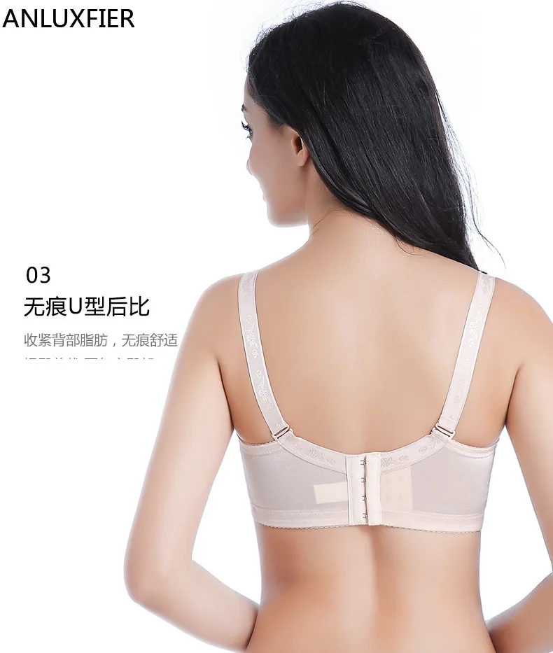 X9034 Super Soft Comfortable Mastectomy Bra 75-95ABC Artificial Breasts Bra with Pockets for Breast Women Seamless Bra