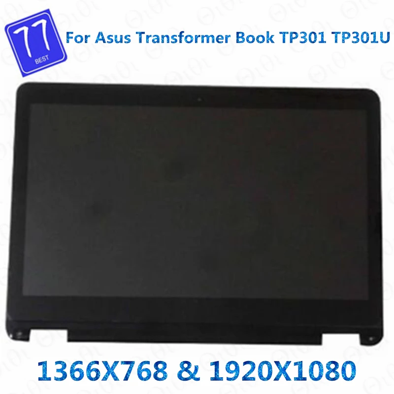 Original para asus transformador livro tp301 tp301u tp301uj tp301ua 13.3 "portátil tela lcd de toque digitador assembléia