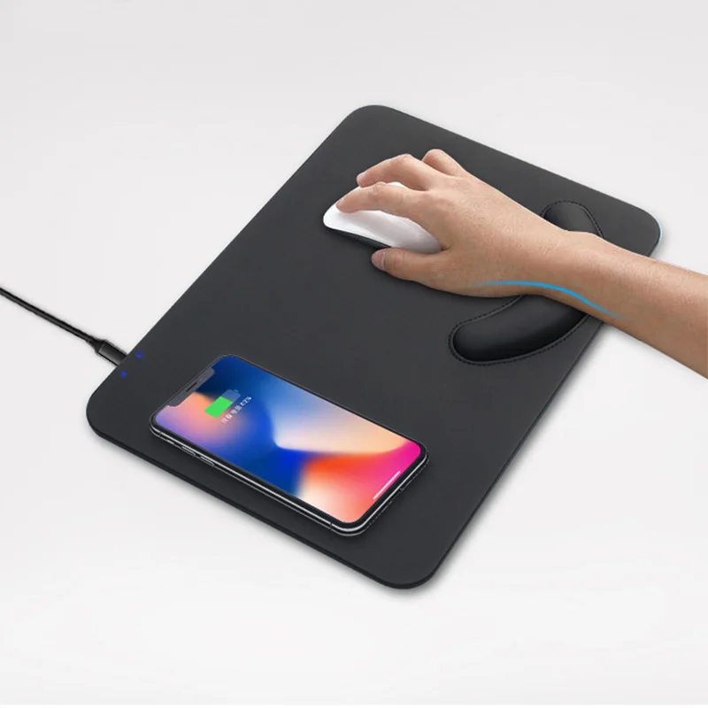 

PAD Qi Wireless Fast Charging Mouse Pad Gamer Mat With Wristband for iPhone X iPhone 8 Galaxy S8 S9 Plus Samsung Note 8 9