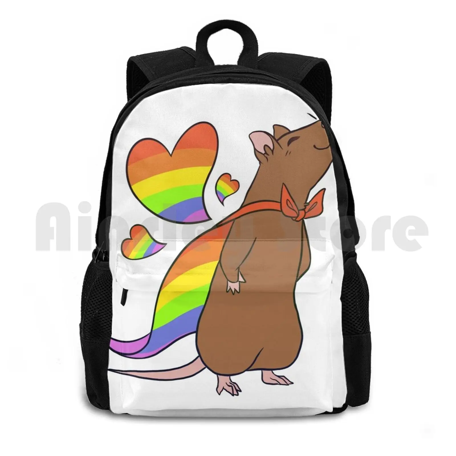 

Super Pride Mouse Открытый походный рюкзак для верховой езды, скалолазания, спортивная сумка Pride Mouse Rat Love, милый супергерой