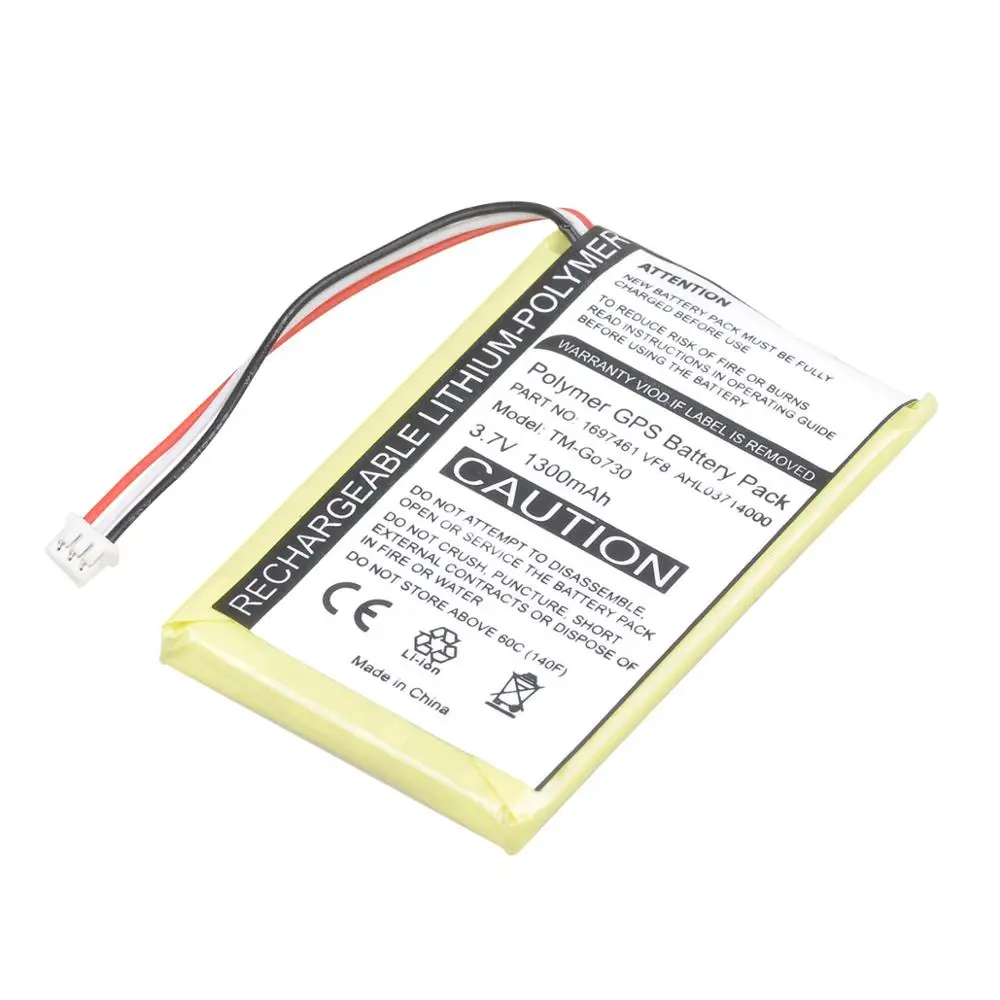 1300 mAh Go530 GPS Battery for TomTom Go 530, 630, 720, 730, 730T, 930,1697461 AHL03714000 VF8 Battery